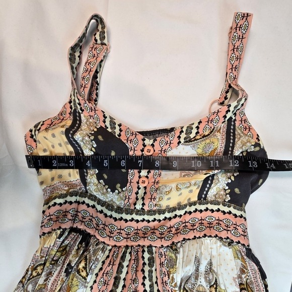 Matilda Jane Patchwork Maxi MEDIUM Sundress Boho Prairie Whimsy Coquette Dress - Picture 4 of 11